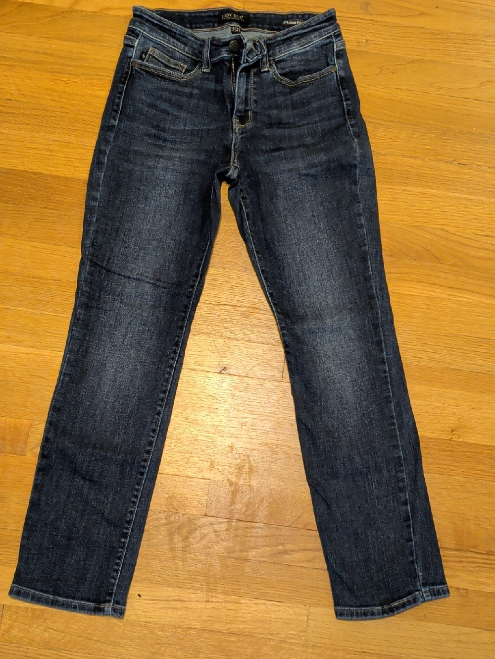 Judy Blue Women's Straight Leg Jeans - Dark Wash Blue